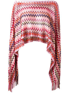 zig-zag cropped poncho top M Missoni