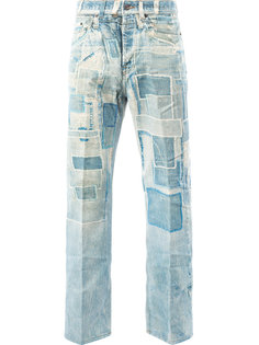 лоскутные джинсы Dries Van Noten