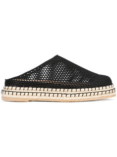 mesh espadrille mules Flamingos