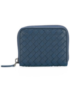 плетеный кошелек на молнии Bottega Veneta