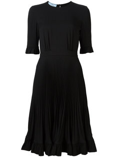 плиссированное платье Prada