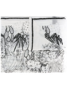 cactus motive print scarf Ps By Paul Smith