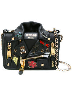 байкерская сумка на плечо Moschino