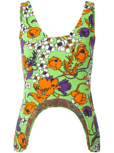 floral print cropped top  Balenciaga