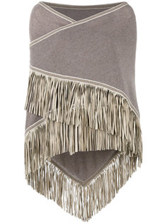 fringed trim cape  Antonia Zander