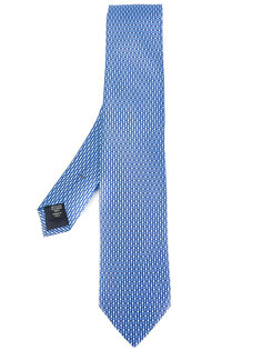 галстук с мелким узором Ermenegildo Zegna