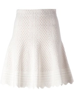 jacquard knit skirt Alexander McQueen
