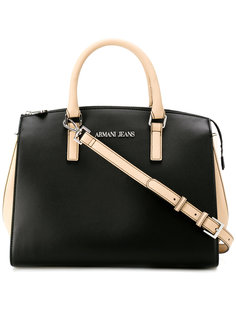 contrast panel tote bag Armani Jeans