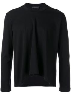 футболка с драпировкой Balenciaga