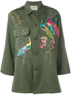 peacock embroidered army jacket  Night Market