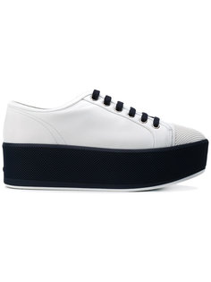 lace-up platform trainers Prada