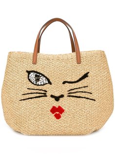 сумка-тоут с изображением кошки Ermanno Scervino