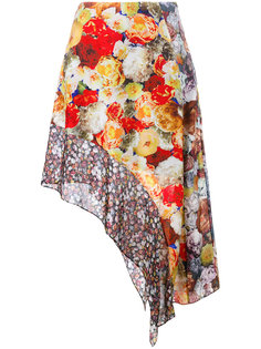 юбка асимметричного кроя с цветочным принтом  Acne Studios