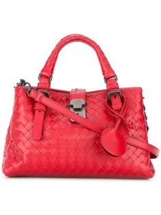 кожаная сумка-тоут с плетеным узором Bottega Veneta