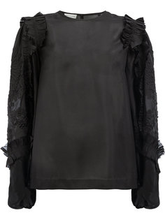 блузка с оборками  Dries Van Noten