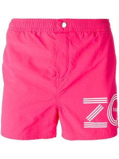 logo print swim shorts Kenzo