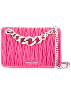matelassé chain shoulder bag Miu Miu