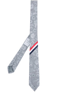 striped floral tie Thom Browne