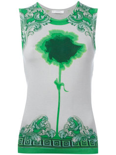 neon print slim-fit tank Versace Collection