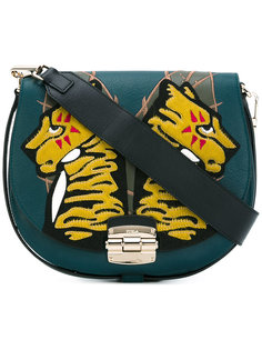 полукруглая сумка с заплатками Furla