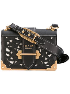 сумка на плечо с вырезными деталями Prada
