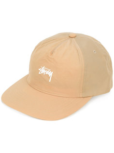 logo embossed cap Stussy