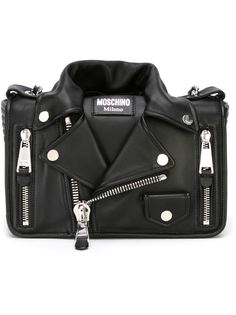 сумка в виде байкерской куртки Moschino