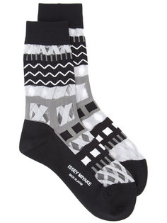 printed socks Issey Miyake