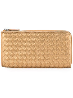 плетеный кошелек с круговой молнией Bottega Veneta