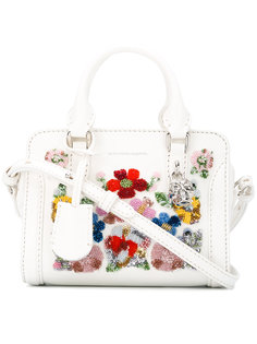 сумка-тоут с цветочной вышивкой Alexander McQueen