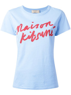 футболка с принтом-логотипом Maison Kitsuné