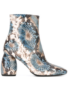 snake print boots Dries Van Noten
