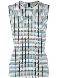 клетчатый топ с вышивкой Bottega Veneta