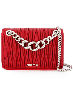 matelassé chain shoulder bag Miu Miu