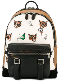 рюкзак с принтом лисиц Coach