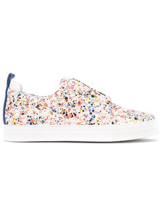 splatter print slip-on sneakers Pierre Hardy