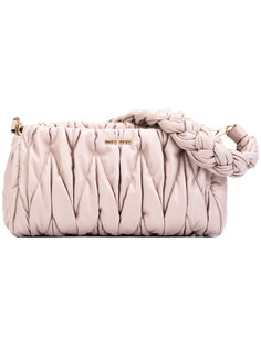 сумка на плечо с плетеной лямкой Miu Miu