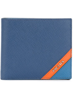 three tone billfold wallet Prada
