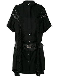 lace insert shirt dress Sacai