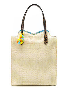 woven raffia tote bag Serpui