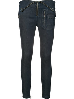fold-over waist cropped jeans Rta