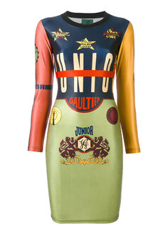 Junior Gaultier logo bodycon dress Jean Paul Gaultier Vintage