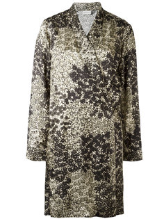 printed wrap jacket Dries Van Noten