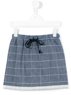 frayed grid print skirt Max &amp; Lola