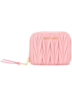 фактурный кошелек на молнии Miu Miu