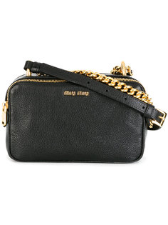 сумка на плечо с цепочной деталью Miu Miu