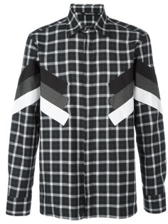 modernist long sleeve check shirt Neil Barrett