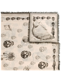 skull-print scarf Alexander McQueen