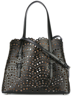 perforated detail tote bag  Alaïa