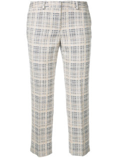 cropped checked trousers  Incotex